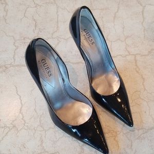 Guess Black Leather Pumps